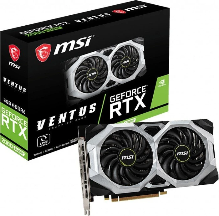 MSI GeForce RTX 2060 SUPER Ventus, 8GB GDDR6, HDMI, 3x DP