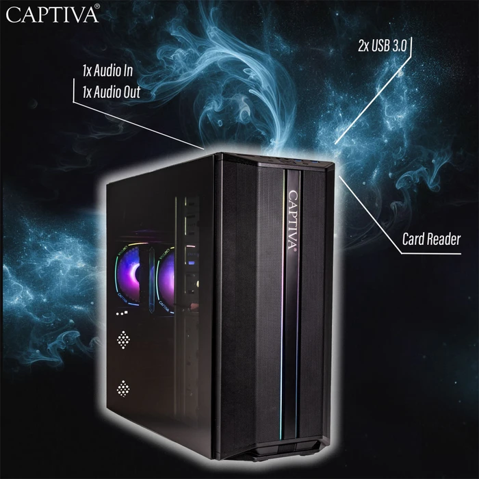Captiva Highend Gaming R93-435, Ryzen 7 5700X, 32GB RAM, 1TB SSD, GeForce RTX 5070, Windows 11 Home