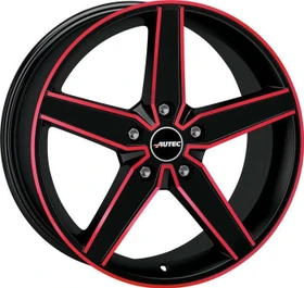 Autec Typ D Delano 7.5x17 5/112 schwarz/rot (verschiedene Modelle)