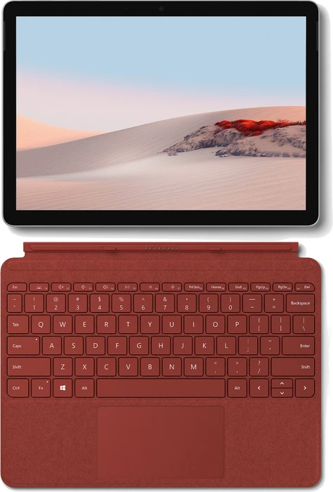 Microsoft Surface Go 2, Pentium Gold 4425Y, 8GB RAM, 128GB, Business, EDU, Surface Go 2 Signature Type Keyboard Mohnrot Bundle