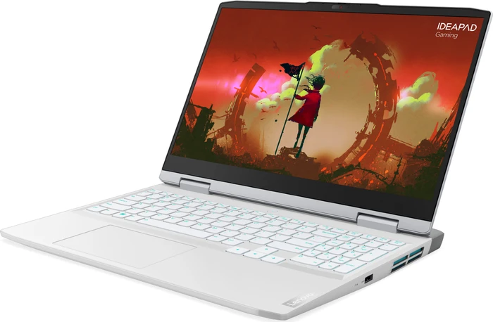 Lenovo IdeaPad Gaming 3 15ARH7, Glacier White, Ryzen 5 6600H, 16GB RAM, 512GB SSD, GeForce RTX 3050 Ti, DE