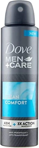 Dove Men +Care Clean Comfort 48h Deodorant Spray, 150ml
