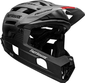 Bell Super Air R Spherical Fullface-Helm fasthouse matte gray/black