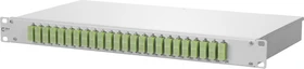 Metz Connect OpDAT fix VIK LWL-Patchpanel SC-D Kupplungen, OM5 lindgrün, 24-Port, 1HE, 1HE