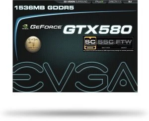 EVGA GeForce GTX 580 Superclocked, 1.5GB GDDR5, 2x DVI, Mini HDMI