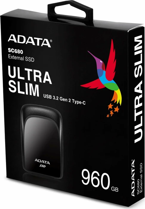 ADATA SC680 SSD, schwarz, 480GB, USB-C 3.1