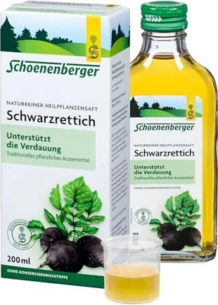 Salus Schoenenberger Schwarzrettich Naturreiner Heilpflanzensaft, 200ml