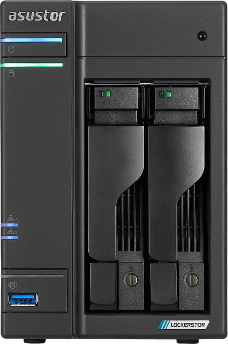 Asustor Lockerstor 2 Gen2 AS6702T, 4GB RAM, 2x RJ-45 2.5GBase-T, 2x USB-A 3.1