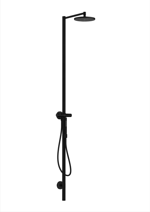Hansgrohe Axor Starck Nature Duschsäule mit Kopfbrause 240 1jet mattschwarz