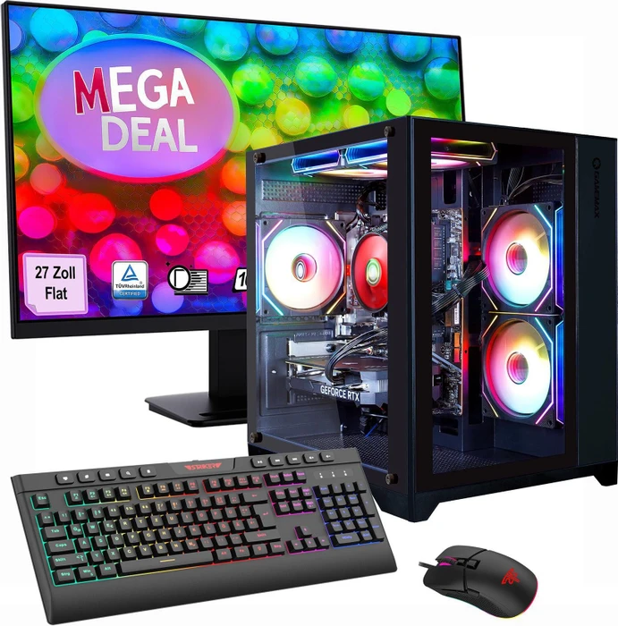 Hyrican Gamemax Infinity - AM4 7796, Ryzen 7 5700X, 16GB RAM, 1TB SSD, GeForce RTX 5060 Ti