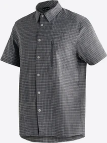 Maier Sports Mats Hemd kurzarm grey check (Herren)