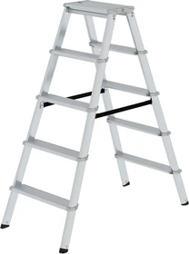 Günzburger Steigtechnik Alu 2-tlg. Stehleiter, 2x 5 Stufen