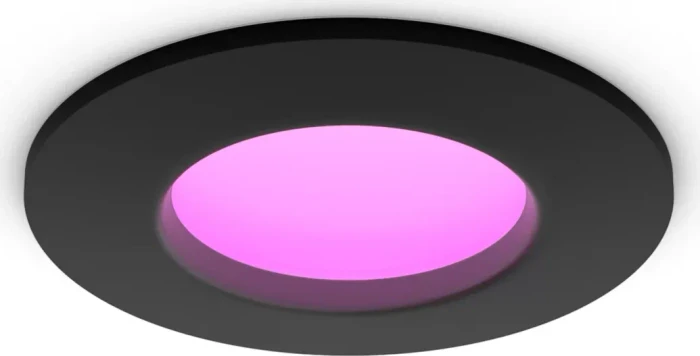 Philips Hue White and Color Ambiance Slim Einbauleuchte 90mm schwarz