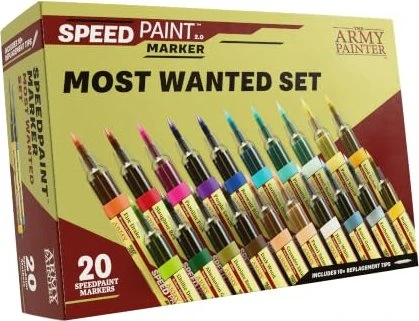 Army Painter Speedpaint 2.0 Marker Most Wanted Set Farbset, 20-tlg.