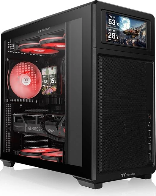 Thermaltake TR300 TG Black, schwarz, Glasfenster