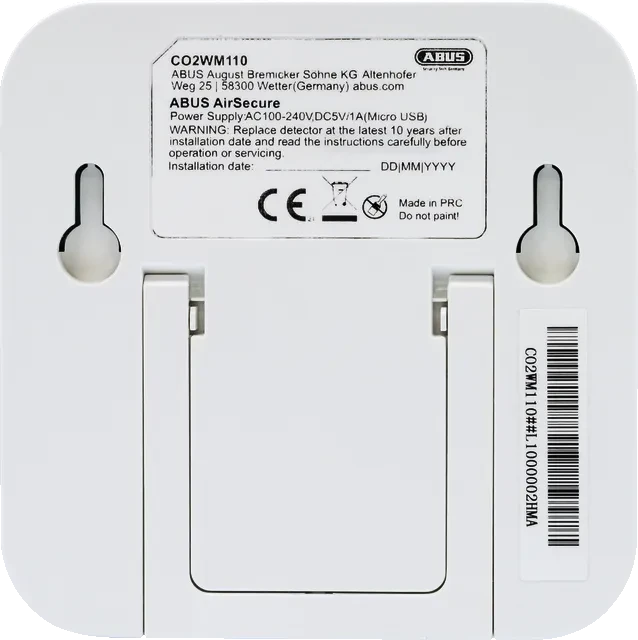 ABUS AirSecure CO2WM110 CO2-Warnmelder, Gasmelder