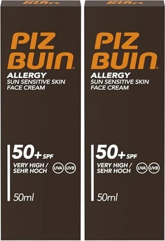 Piz Buin Allergy Sun Sensitive Skin Face Cream LSF50+, 50ml