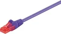 goobay Patchkabel, Cat6, U/UTP, RJ-45/RJ-45, 1m, violett