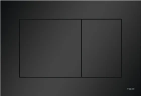 TECE TECEnow WC-Betätigungsplatte für Zweimengentechnik 220x150x5mm schwarz matt