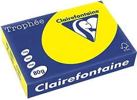 Clairefontaine Trophée Universalpapier matt sonnengelb, A4, 80g/m², 500 Blatt