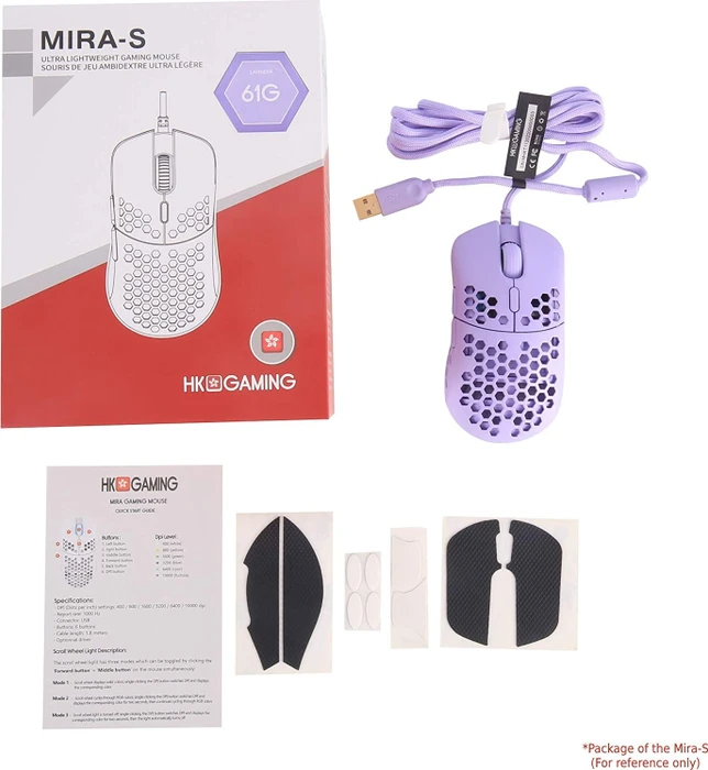 HK Gaming Mira-M Gaming Mouse Lavender violett, USB