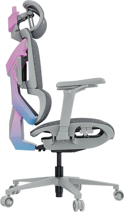 Anda Seat X-Air Pro Mesh Office Gamingstuhl, Twilight Grey, grau/rosa/blau
