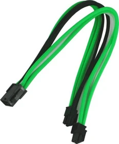 Nanoxia 8-Pin EPS Verlängerung 30cm, single grün/weiß/schwarz (NX8PV3EGWS)