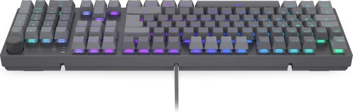 Endorfy Thock V2, PBT, grau, LEDs RGB, hot-swap, Endorfy RED, USB, DE
