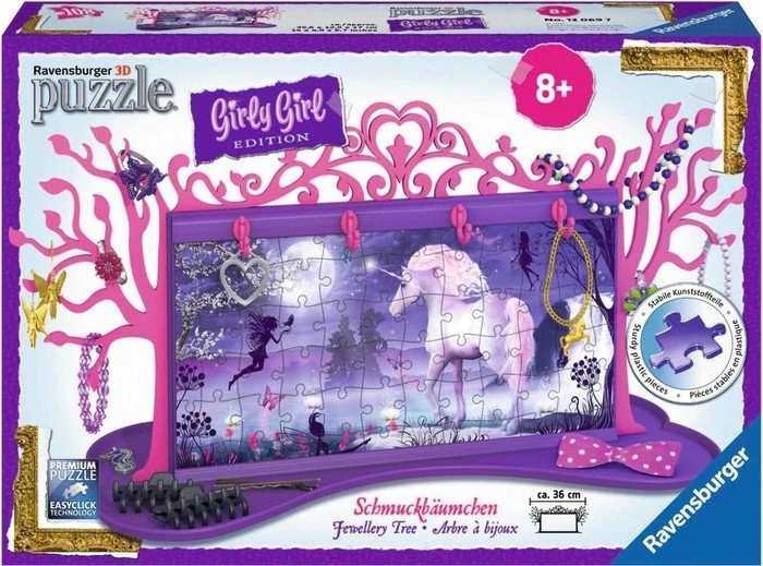 Ravensburger Puzzle Girly Girl Edition Schmuckbäumchen Einhörner