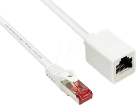 Good Connections RNS Verlängerung-Patchkabel, Cat6, S/FTP, RJ-45/RJ-45, 3m, weiß