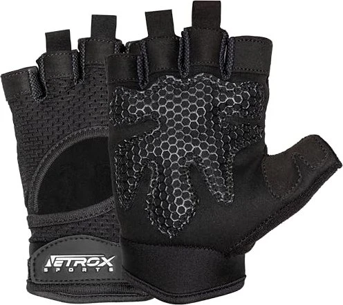 NetroxSports Fitness Handschuhe schwarz