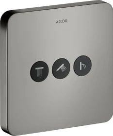 Hansgrohe Axor ShowerSelect softcube Kontrollfeld mit 3 Ventilen polished black chrome