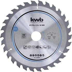 kwb M82 HM Kreissägeblatt 30Z, 216x1.4x30mm, 1 Stück