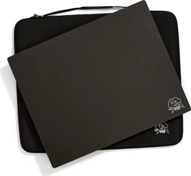 SkyPAD Glass 3.0 XL Gaming-Mauspad mit Reisetasche, 500x400mm, Cloud Logo, schwarz