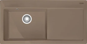 Franke Mythos MTK 611-100 Einbau Becken links mit Ablauffernbedienung cashmere