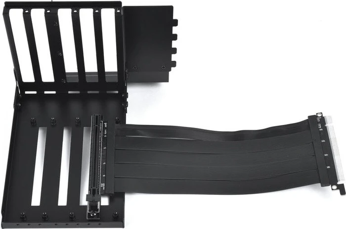 Lian Li Riser Card, inkl. PCI-Slot Blende für O11 Dynamic XL, gewinkelt, PCIe 3.0, 200mm, schwarz