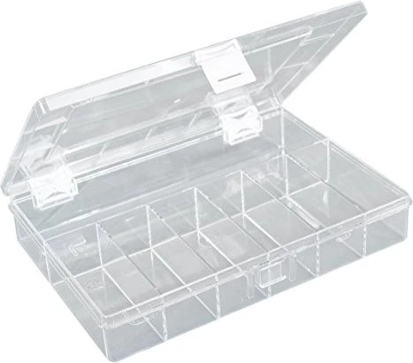 Hünersdorff PS-Compact Sortimentskasten mit 8 Fächern transparent