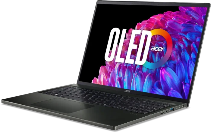 Acer Swift Edge SFE16-44-R7GV, Olivine Black, Ryzen 5 8640U, 16GB RAM, 512GB SSD, DE