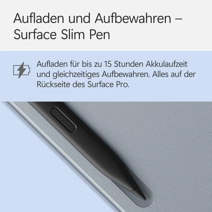 Microsoft Surface Pro 12" Keyboard Slim Pen 2 Bundle mit Copilot-Taste, Ozean, UK