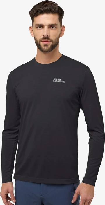 Jack Wolfskin Vonnan Funktionsshirt langarm schwarz (Herren)