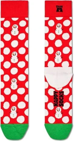 Happy Socks Big Dot Snowman Socken