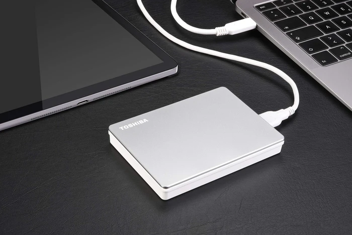 Toshiba Canvio Flex, silber, 4TB, USB 3.0 Micro-B