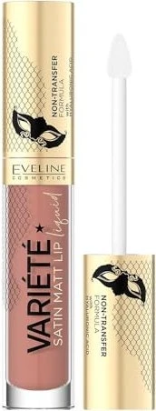 Eveline Cosmetics Variété Satin Matt flüssiger Lippenstift Nr. 01 caramel cake, 4ml