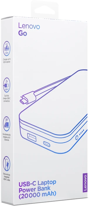 Lenovo USB-C Laptop Power Bank thunder black