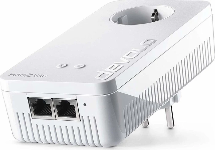 devolo Magic 1 WiFi Multiroom Kit, FR-Region/Typ E, 2x Powerline/WLAN-Access Point und Powerline-Adapter Set, 3er-Bundle