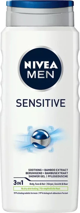 Nivea MEN Sensitive Duschgel, 500ml