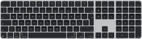 Apple Magic Keyboard mit Touch ID und Ziffernblock für Mac mit Apple Chip (USB-C), schwarz/silber, USB/Bluetooth, SE (MXK83S/A)