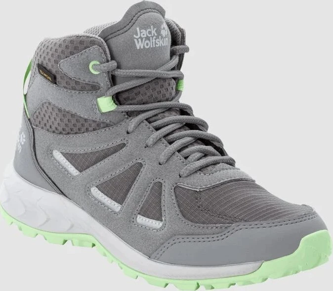Jack Wolfskin Woodland 2 Texapore Mid dark grey/light green (Damen)
