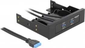 DeLOCK 3.5"/5.25" Frontpanel, 2x USB-A 3.0