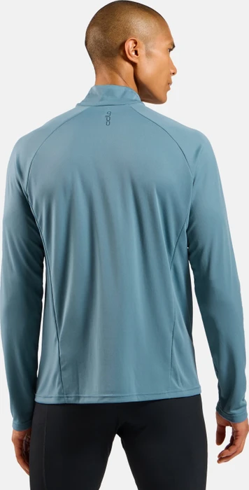 Odlo Essentials Ceramiwarm Midlayer Half Zip Laufshirt langarm provincial blue (Herren)